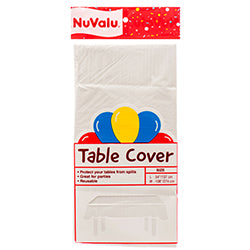 NUVALU TABLE COVER WHITE 54X108" (SKU