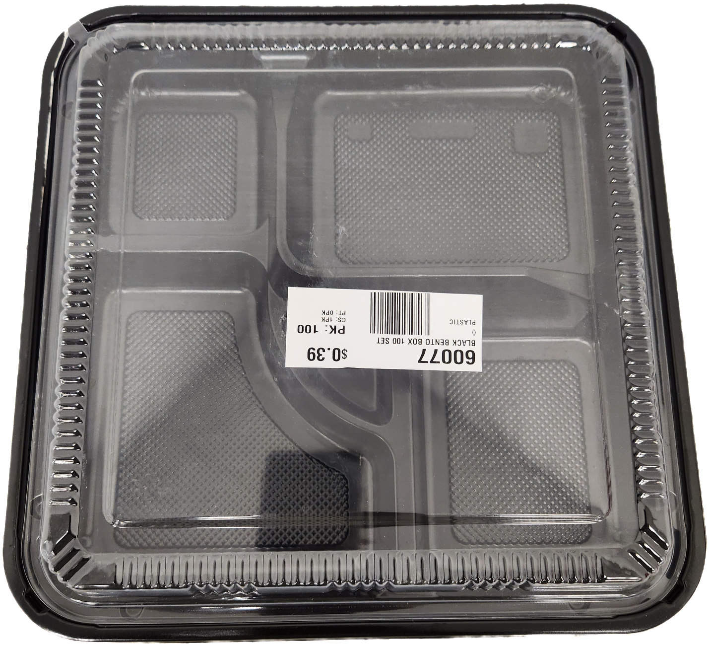 TZ-307 5-COMPT LARGE BENTO BOX (100 SET) (SKU #60077)