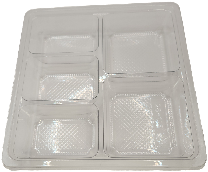 DS-406 5 COMPARTMENT CLEAR CONTAINER BASE 400CT (SKU