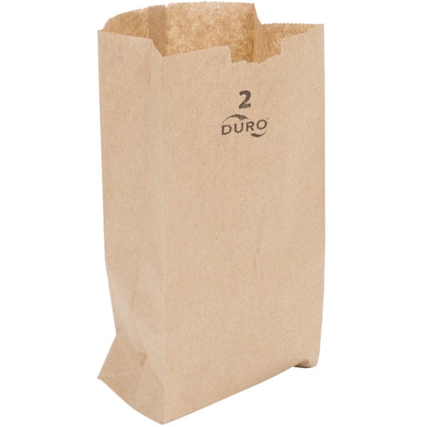#2LB KRAFT DURO PAPER BAG (500) (SKU #60504)