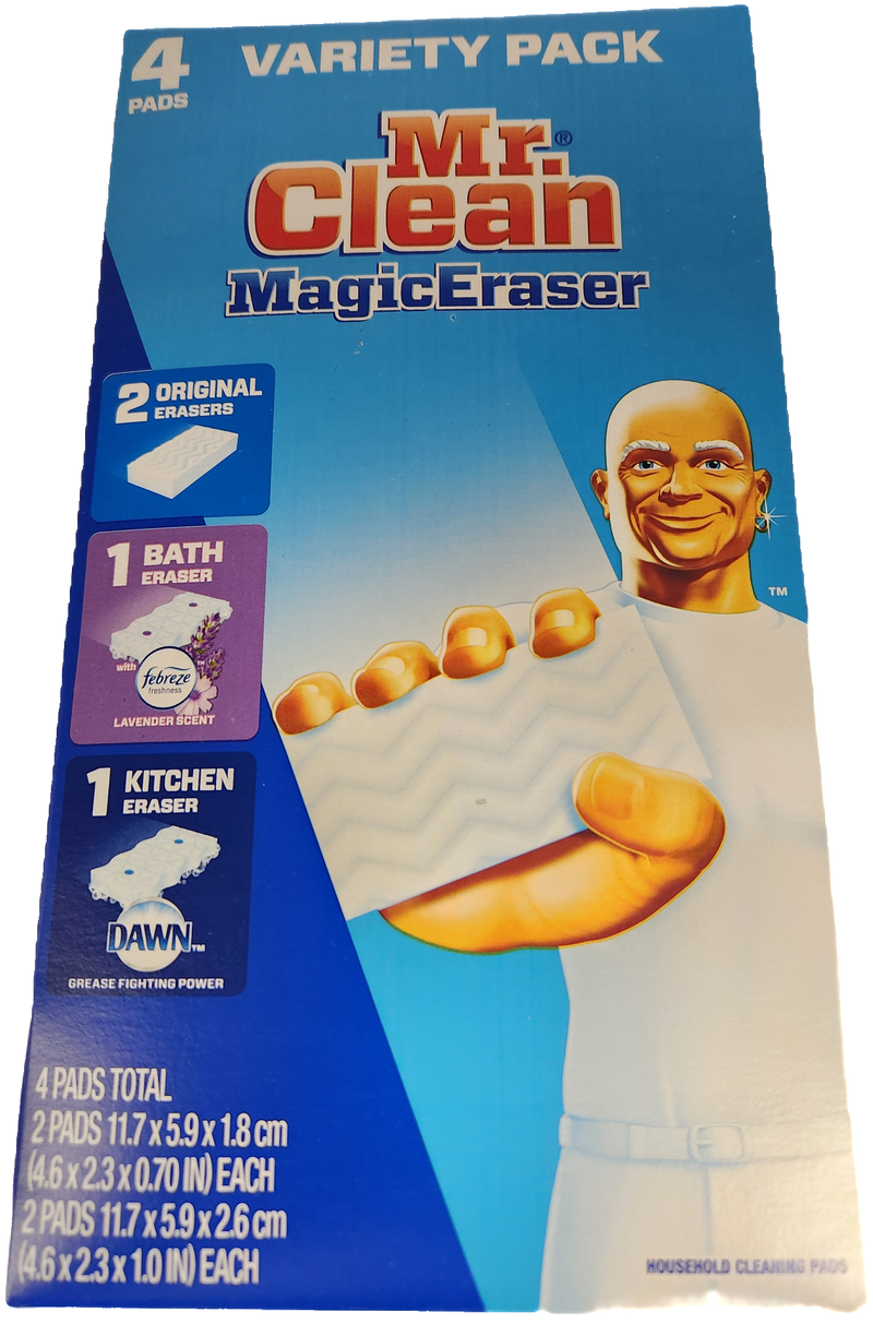 MR. CLEAN MAGIC ERASER VARIETY PACK 4CT (SKU