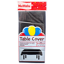 NUVALU TABLE COVER BLACK 54X108" (SKU