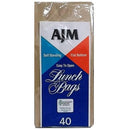 AJM BROWN LUNCH BAG 40CT (SKU