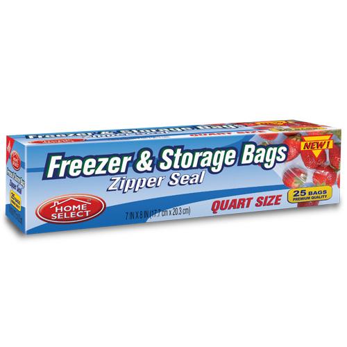 8CT 2 GALLON ZIPPER FREEZER BAGS - 24