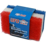 UFO/777 3/PK SCOURING PADS EXTRA THICK