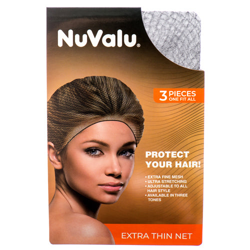 NUVALU HAIR THIN NET 3PCS BLACK (SKU