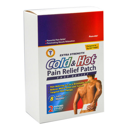 2CT PAIN RELIEF PATCH #0028 #PURE-AID HOT & COLD (SKU #13931)