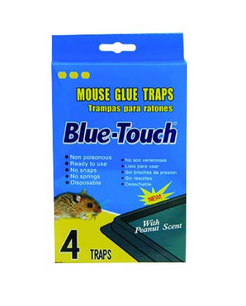 BLUE TOUCH #32204/14 4PK BLUE TOUCH MOUSE GLUE TRAP ((SKU #10358)