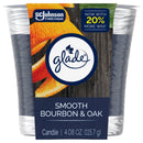 GLADE CANDLE/SMOOTH BOURBON & OAK-4.08oz (SKU