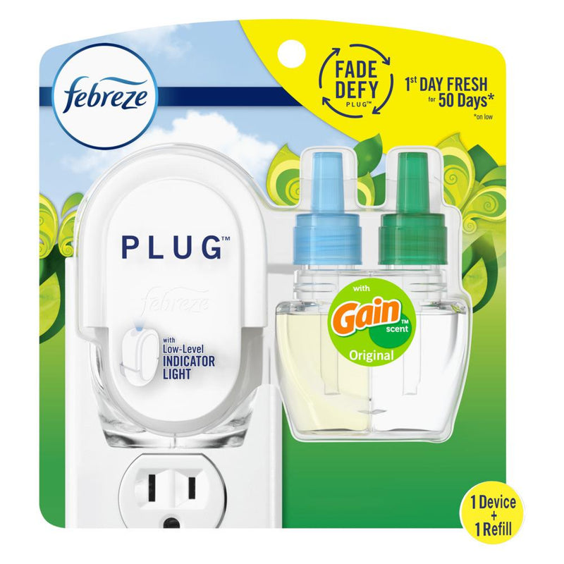 FEBREZE PLUG STARTER KIT GAIN OIL REFILL 0.87oz  (SKU