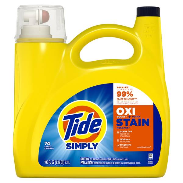 TIDE LIQ.DETERGENT-105oz/SIMPLY OXI (SKU