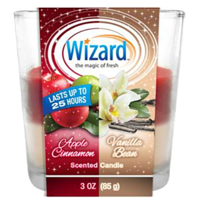 WIZARD SCENTED CANDLE 3oz/APPLE VANILLA BEAN. (SKU