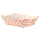 3LB FOOD TRAY RED PLAID (2/250) (SKU