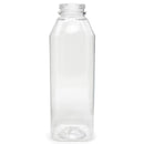 #PET16WH NOTTLE SQUARE JUICE 16OZ SCREW CAP CLEAR PET WH 7.04 TALL 160CT (SKU #70328)