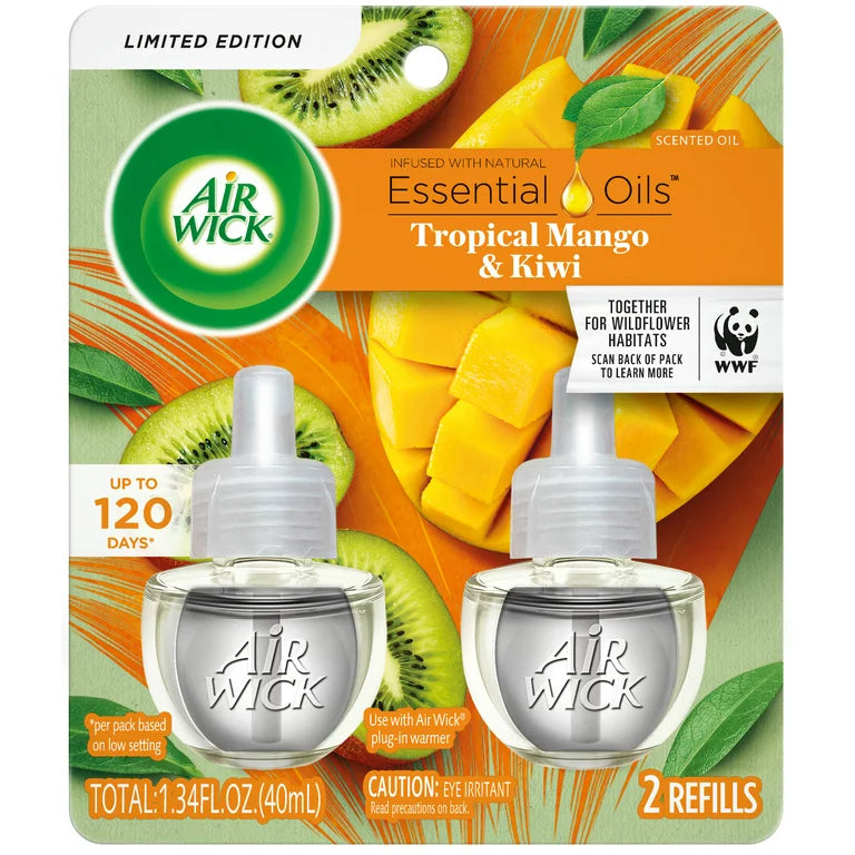 AIR WICK SCENTED OIL  -TROPICAL-MANGO #02667. (SKU #13733)