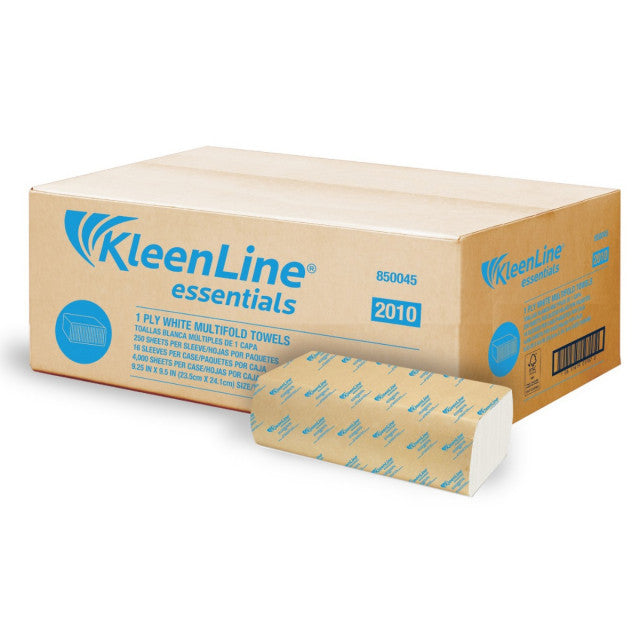 KLEENLINE 1PLY WHITE MULTIFOLD TOWEL (4000CT) (SKU