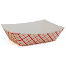 2LB FOOD TRAY RED PLAID (4/250) (SKU