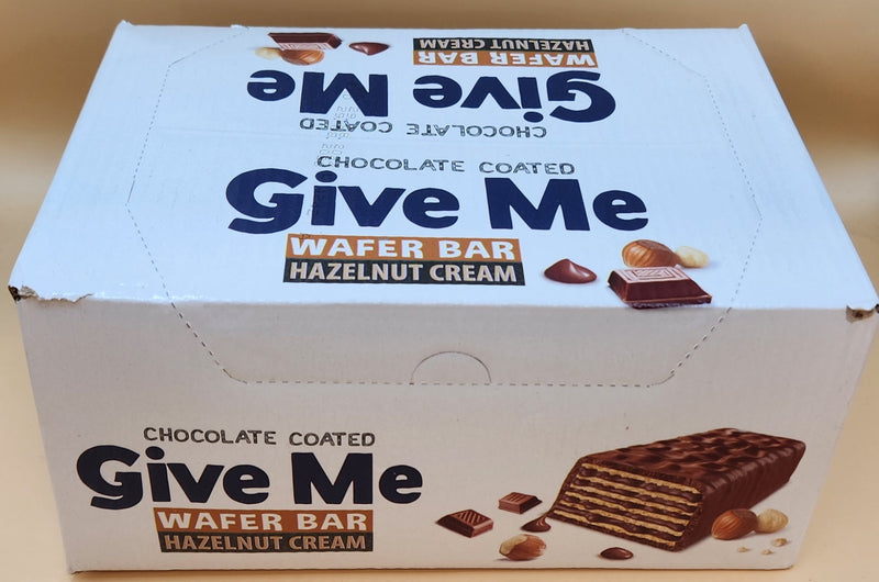 GIVE ME CACAO COATED WAFER BAR - HAZELNUT CREAM 24ct (SKU