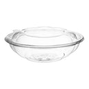 18OZ CLEAR SALAD ROSE BOWL W/ LID 150CT (SKU