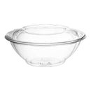 24OZ CLEAR SALAD ROSE BOWL W/ LID 150CT (SKU