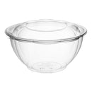 32OZ CLEAR SALAD ROSE BOWL W/ LID 150CT (SKU