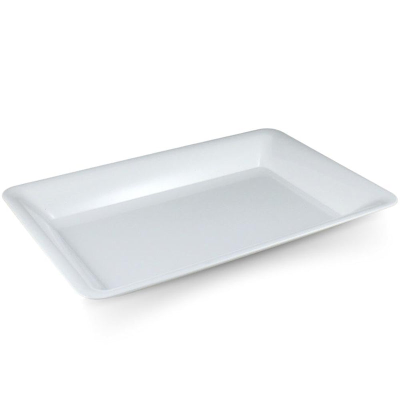 FINELINE #RC471.WH 14x10 RECTANGULAR TRAY WHITE 25CT (SKU #70278)