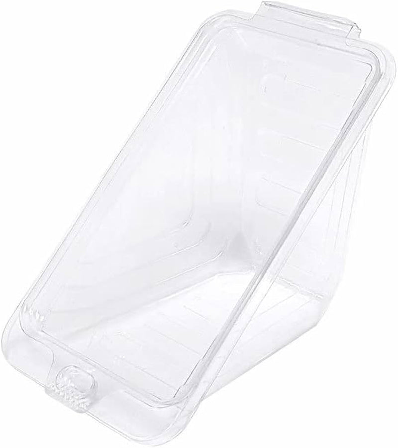 #RPTTESW CONTAINER SANDWICH WEDGE TAMPER EVIDENT RPET CLEAR 250C (SKU #60397)T