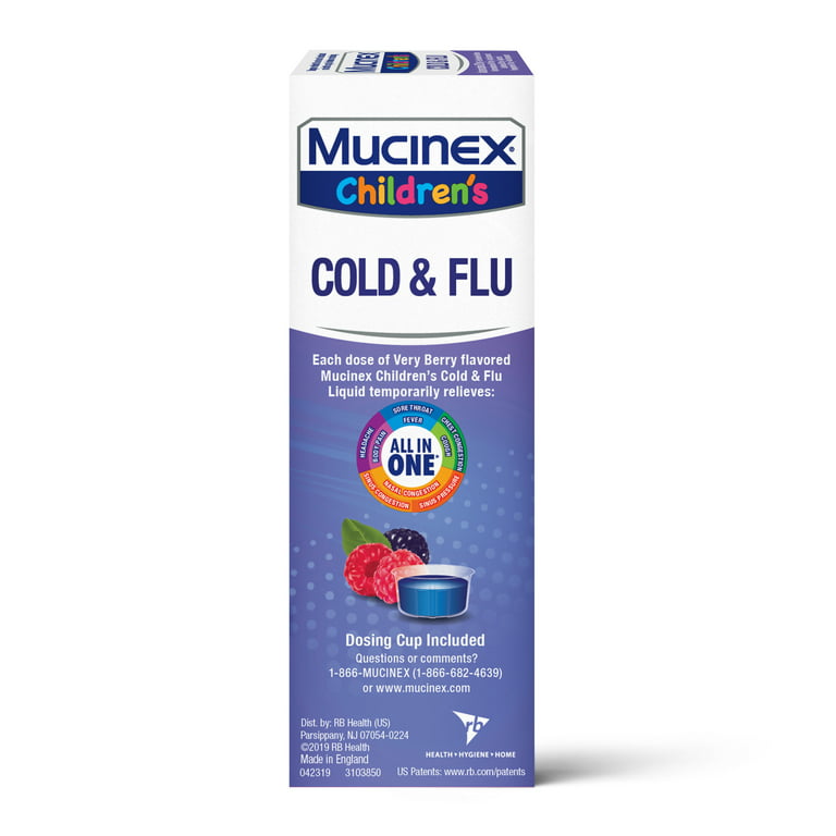 MUCINEX CHILDREN'S COLD & FLU 4OZ (SKU