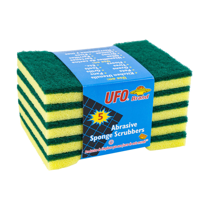 UFO GREEN SCRUBBER 5PK (SKU