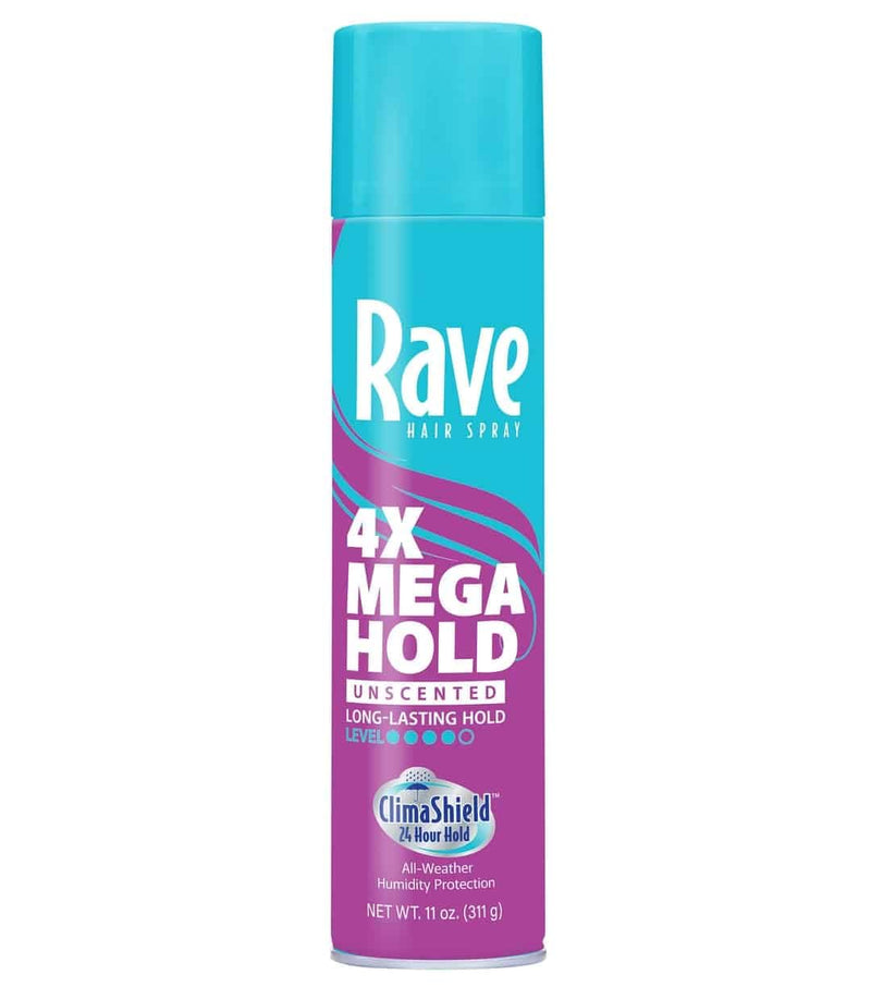 RAVE HAIRSPRAY 4X UNSCENTED 11OZ (SKU