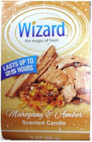 WIZARD SCENTED CANDLE 3oz-MAHOGANY & AMBER (SKU