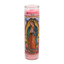 VELADORA MEX CANDLE PINK VIRGEN DE GUADALUPE (SKU