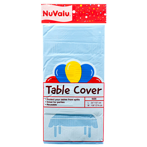 NUVALU TABLE COVER LIGHT BLUE 54X108" (SKU