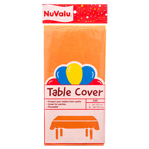NUVALU TABLE COVER ORANGE 54X108" (SKU