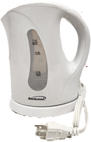 ELECTRIC KETTLE 1.0LT WHT PLASTIC #KT-1610 (SKU #58743)
