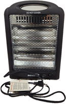 QUARTZ RADIANT HEATER 600W BLK #H-Q600BK (SKU #58746)