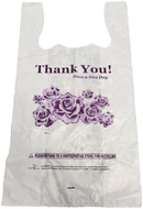 1/8 WHITE FLOWER SHOPPING BAG (SKU