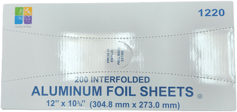 ALUMINUM POP SHEET 12x10.75 200CT (SKU
