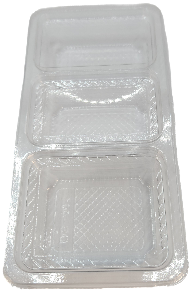 DS-401 3 COMPARTMENT CLEAR CONTAINER SET 600CT (SKU