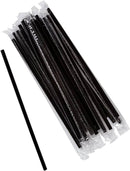 7.75" WRAPPED JUMBO BLACK STRAW MP (10/500CT) (SKU