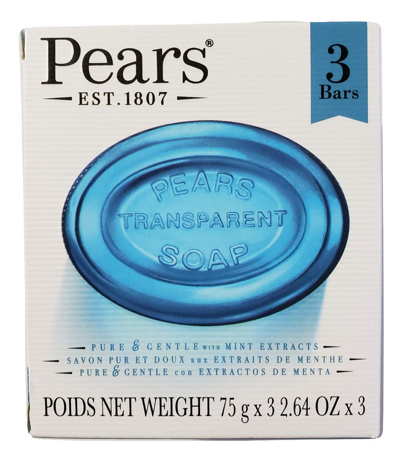 PEARS BAR SOAP 75g 3CT BLUE (SKU