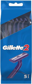 GILLETTE 5/PK 2BLADES RAZORS #81766748 (SKU #11237)