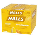 HALLS COUGH DROPS 20CT YELLOW HONEY & LEMON (SKU