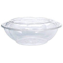 64OZ CLEAR SALAD ROSE BOWL W/ LID 100CT (SKU