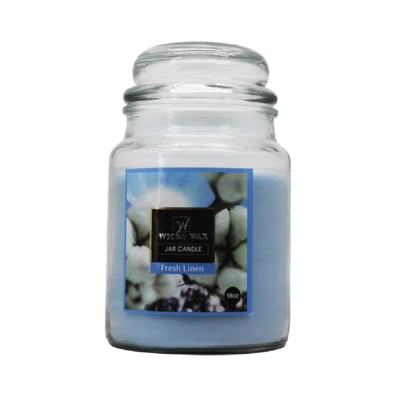 JAR CANDLE 18oz-FRESH LINEN (SKU