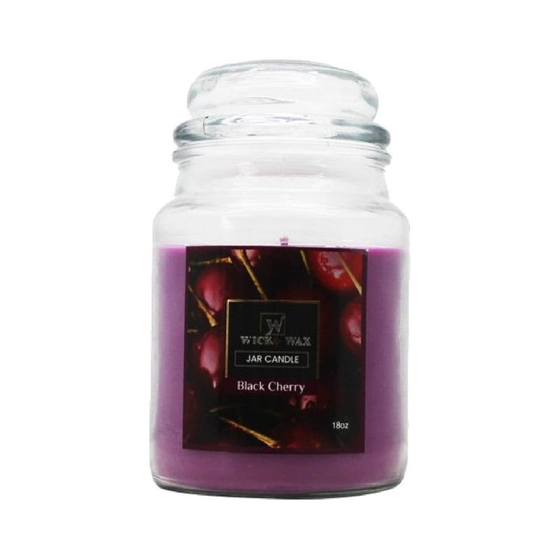 JAR CANDLE 18oz  BLACK CHERRY (SKU