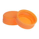 *125CT* ORANGE CAP FOR CLEAR PET JUICE BOTTLE (SKU