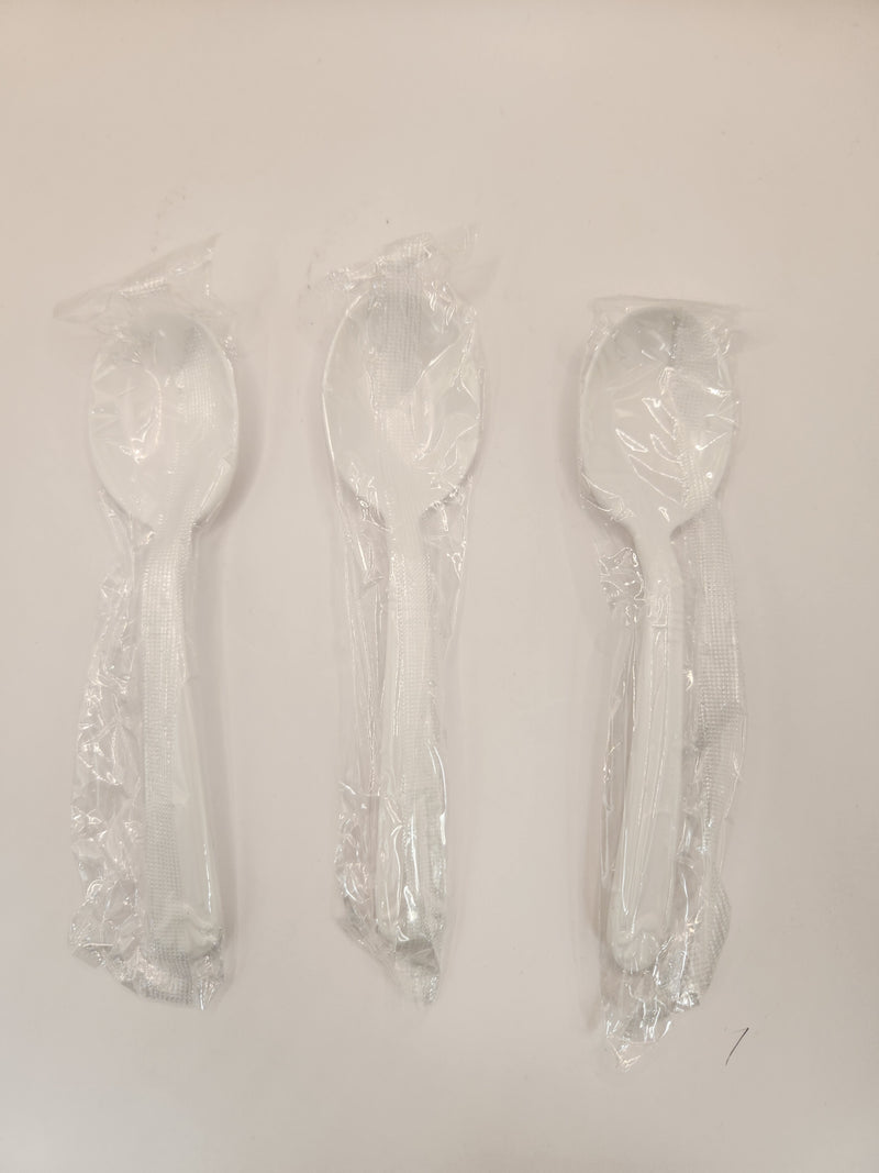 #IP-P2SSW INDIVIDUAL WRAPPED HEAVY WHITE SOUPSPOON 1M (SKU #70220)
