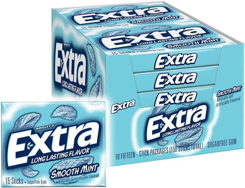 WRIGLEY EXTRA 15 STICK SMOOTH MINT (SKU