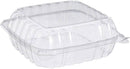 DART C90PST1 HINGED CLEAR 8x8x3 (250CT) (SKU